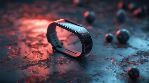 Premium Photo Sleek And Modern Fitness Tracker On Sporty Background