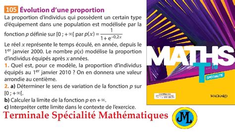 Etude fonction avec exp Exercice 105 p 70 du Sésamath en terminale