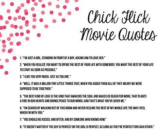 Printable Chick Flick Quotes. QuotesGram