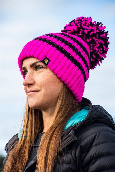 Pink Panda Pink Bobble Hat Big Bobble Hats Big Bobble Hats Ltd