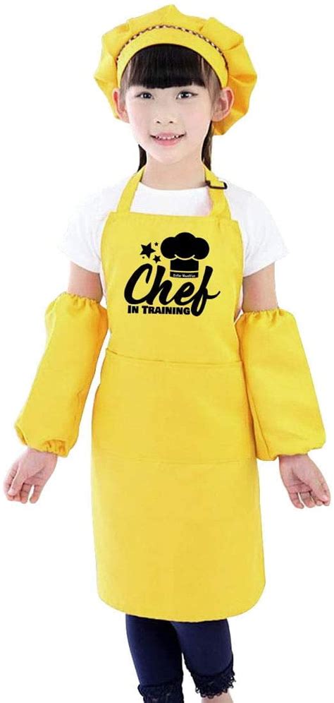 Kids Aprons for Cooking and Baking - 4 Piece Set, Kids Aprons for ...