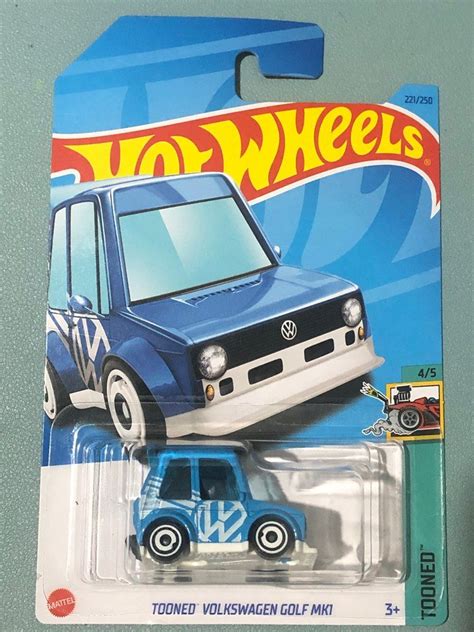 Hot Wheels 2023 Regular Treasure Hunt Tooned Volkswagen Golf Mk1 RTH