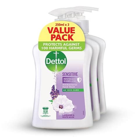 Dettol Antibacterial Sensitive Liquid Hand Wash Ml Value Pack Of