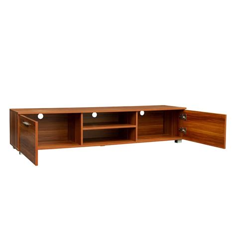 TV Cabinet 2 Storage Cabinet with Open Shelves TV Stands - Bed Bath ...