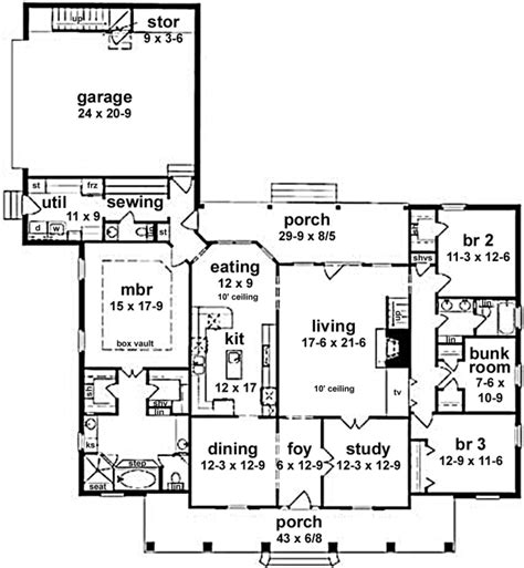 New-england-colonial House Plan - 3 Bedrooms, 2 Bath, 2464 Sq Ft Plan 18-420