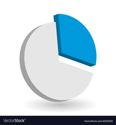 Pie chart design element Royalty Free Vector Image