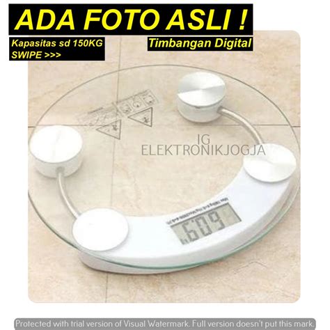 Jual Timbangan Badan Digital Kaca Personal Body Weight Scale Kg