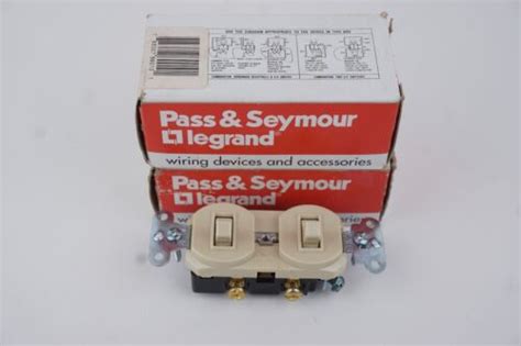 Pcs Pass Seymour Ivory Double Toggle Light Duplex Switch A