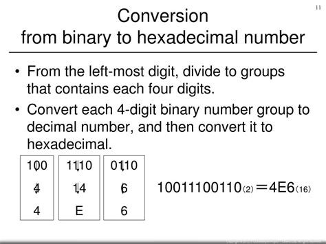 Ppt Binary And Hexadecimal Numbers Powerpoint Presentation Free