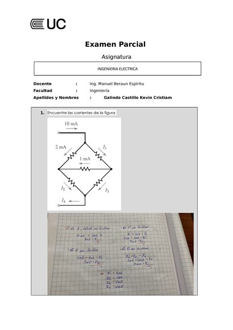 Parcial Ing Electrica Ingenier A El Ctrica Studocu