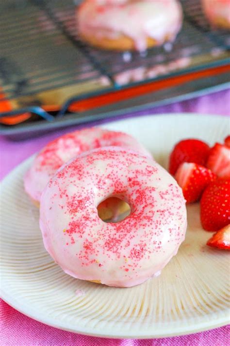 Strawberry Frosted Donuts Sallys Baking Addiction