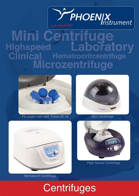 PDF S Mini Centrifuge Phoenix InstrumentHematocrit Centrifuge