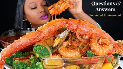 KING CRAB SEAFOOD BOIL MUKBANG MEGA PRAWNS GREEN LIP MUSSELS