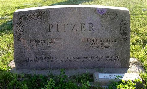 John William Pitzer Homenaje De Find A Grave