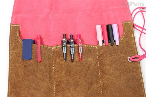 Pleple Choco Pencil Case Hot Pink Lining Jetpens