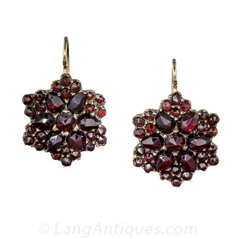 Bohemian Garnet Earrings