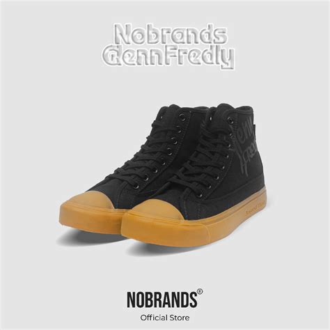 Jual Nobrands Footwear X GLENN FREDLY Sepatu Kolaborasi Black Gum