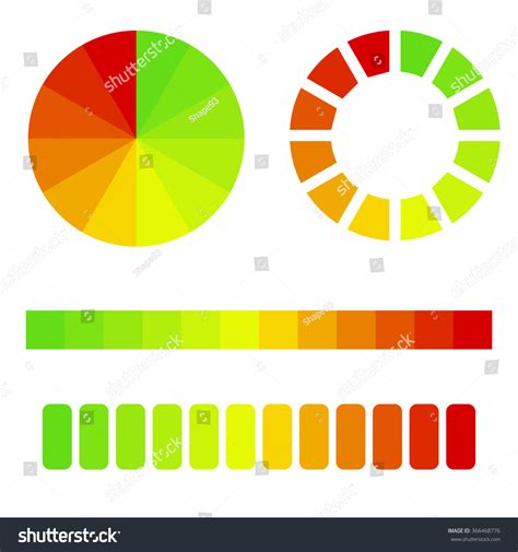 Vector Red Green Graphscale Stock Vector 366468776 Shutterstock