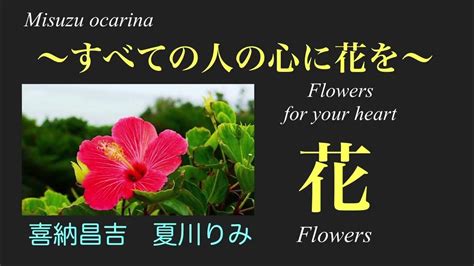 花〜すべての人の心に花を オカリナ演奏 Hana 〜flowers For Your Heart 喜納昌吉 夏川りみ Youtube