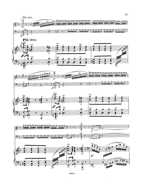 Arensky Op 32 Piano Trio No 1 In D Minor 1894 二 钢琴谱 简谱