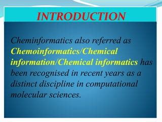 Cheminformatics PPT