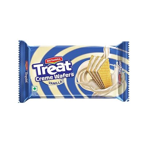 Britannia Treat Cr Me Wafers Vanilla Flavoured Wafer Biscuit Gm