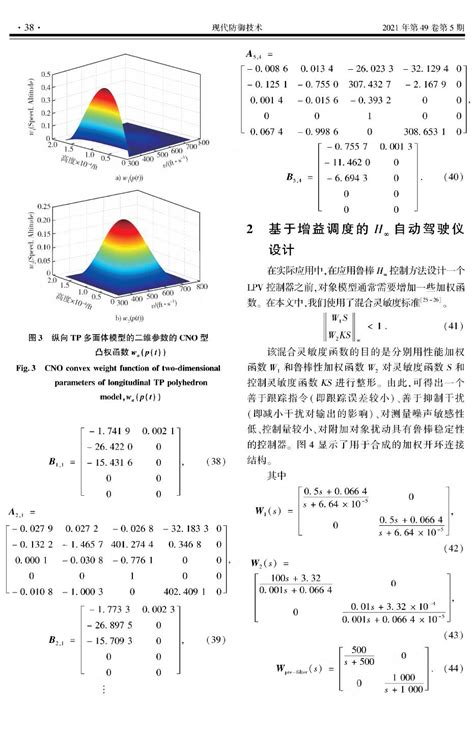 基于鲁棒h∞控制的无人机纵向自动驾驶仪设计