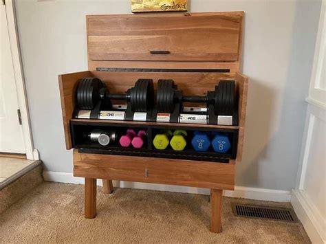 Amazing Diy Dumbbell Racks For Home Gyms Kaizen Diy Gym