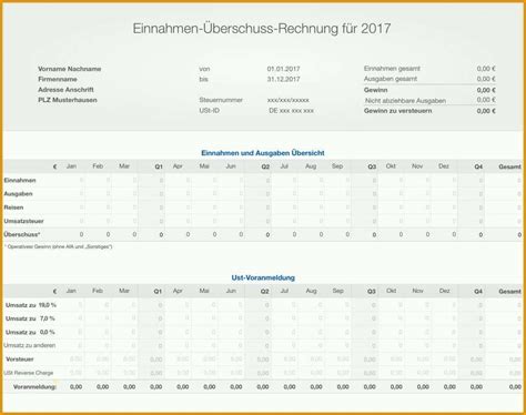 Hervorragend 18 Einnahme Rüberschuss Rechnung Vorlage Kostenlos