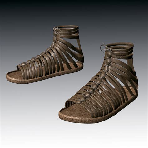 3d model roman sandals