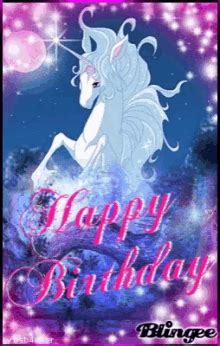 Happy Birthday You Majestic Unicorn Happy Birthday Unicorn GIF - Happy ...