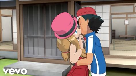 Pokemon Ash And Serena Kiss