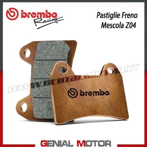 Set Pastiglie Freno Anteriori Racing Brembo Z Per Pinze M M M