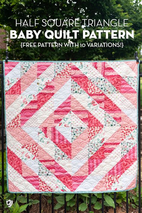 Half Square Triangle Quilt Layouts & Free Baby Quilt Pattern | Polka Dot Chair