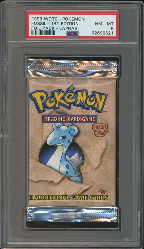 Pokemon Wizards Of The Coast Fossil St Edition Lapras Booster