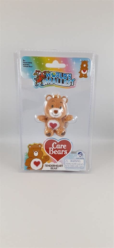 Worlds Smallest Care Bears Mini Plush Toy Tenderheart Bear Series