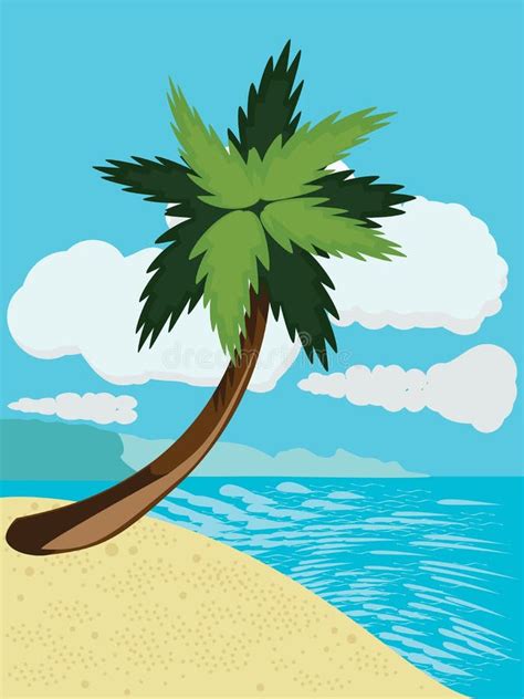 Cartoon Palm Tree Wallpaper