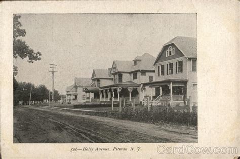 holly avenue pitman nj postcard