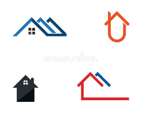 Logotipo De Las Construcciones Y Plantilla De Los Iconos De Los