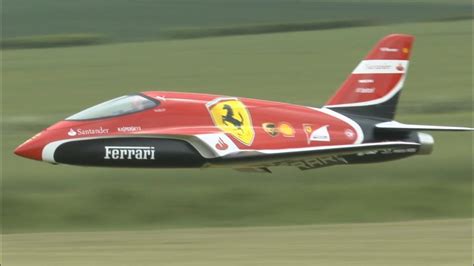 Video Fast Radio Control Flying Scuderia Ferrari F Futura Turbine Jet