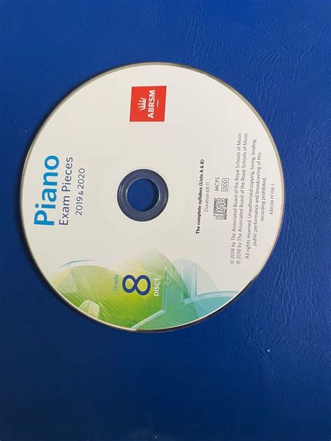 Grade 8 Abrsm Piano Exam Pieces 2021 And 2023 With Cd And Radio