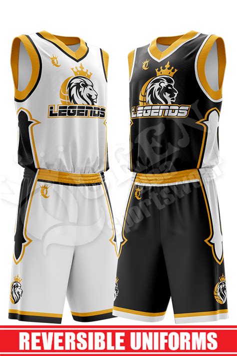 Reversible Basketball Uniform Legends Style