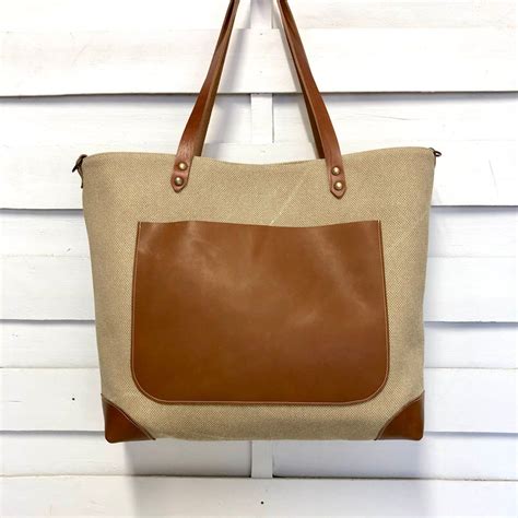 Cabas ESCAPE En Toile Beige SOben Store Mens Leather Bag Tote