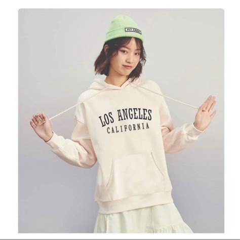 Los Angeles Hood Jacket Long Sleeves No Zipper Plain Cotton Hoodie