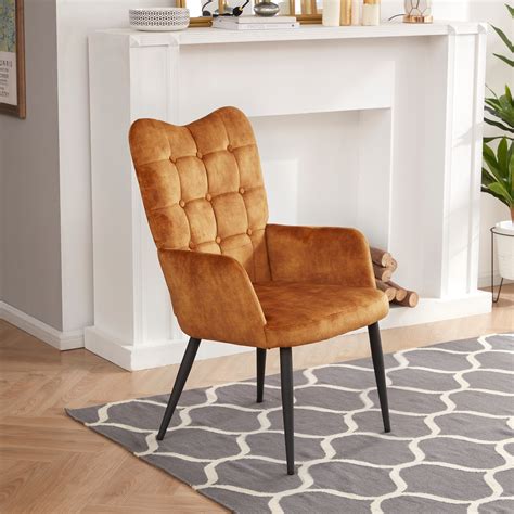 Duhome Elegant Lifestyle Mid Century Accent Chair Tufted High Back