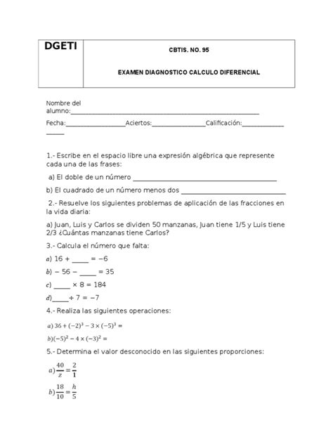 Pdf Diagnostico Calculo Diferencial Dokumen Tips