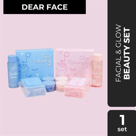 Authentic Dear Face Glow Rejuvenating Set Facial Whitening Set