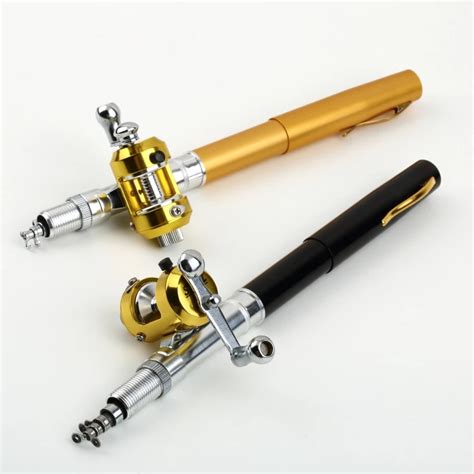 5014 New Mini fishing rod micro pen rod set hand lever portable field ...