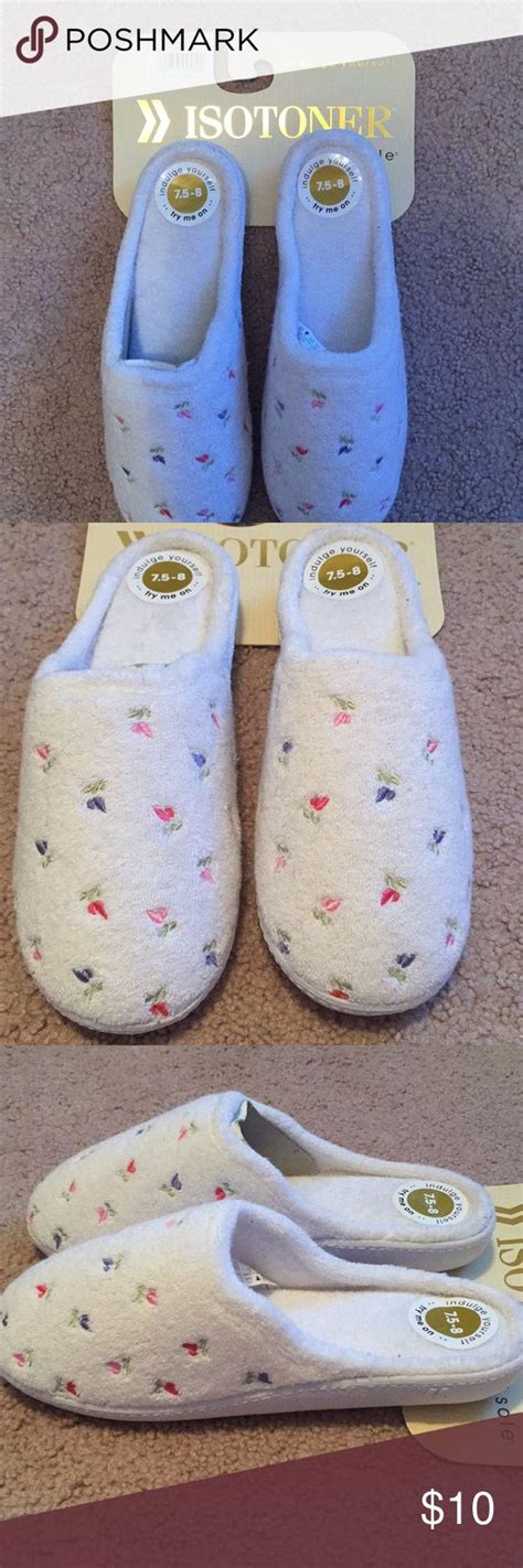 NWT. Isotoner Secret Sole Slippers. Size 7.5.-8 | Sole slippers ...