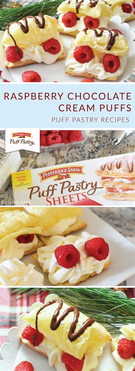 Raspberry Chocolate Filled Puff Pastry Recipe